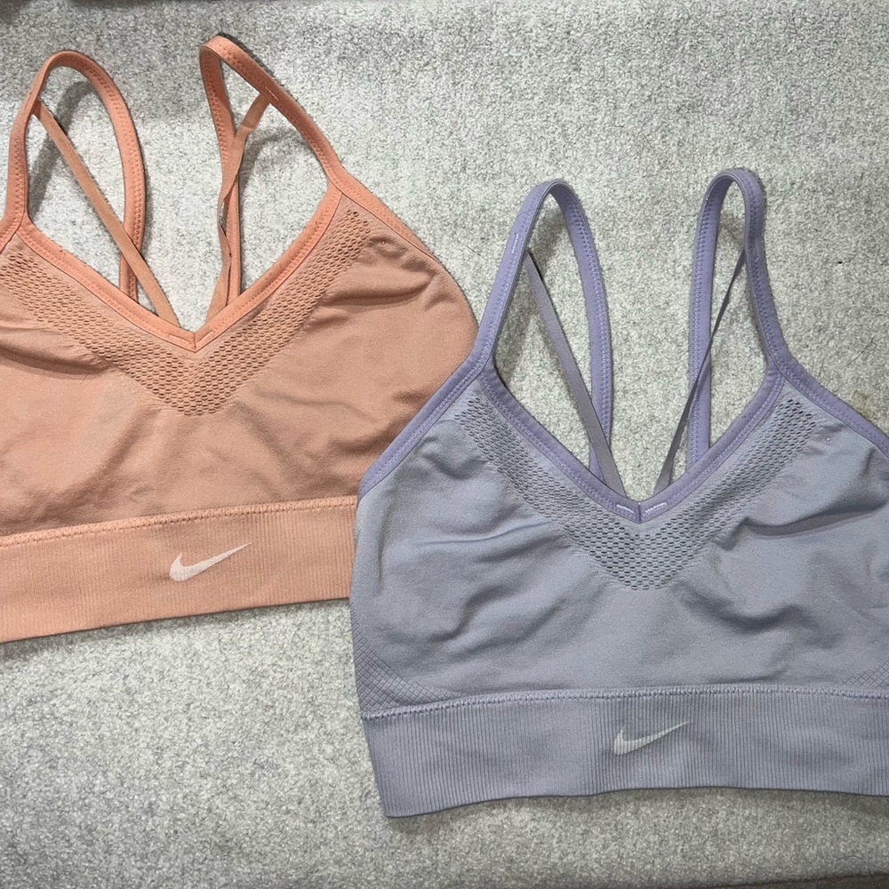 Bundle of 2 Seamless Nike Dri-Fit Strappy Sports Bras